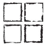 Grunge frame texture set - Abstract design template N7