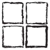 Grunge frame texture set - Abstract design template N8
