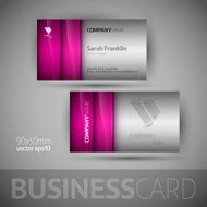 Business card template - vector illustration N5