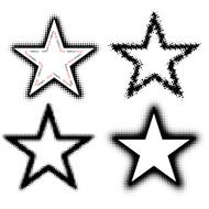 Abstract Halftone stars N2