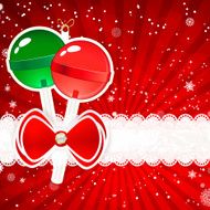 Christmas background with christmas decor elements N13