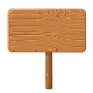 Wood sign in rectangle shape N2