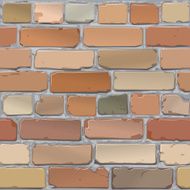 Brick wall old red Background Vector