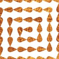 Abstract background gold with spiral ornament vector N2