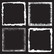 Grunge frame set vector template