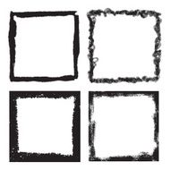Grunge frame texture set - Abstract design template N10