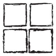 Grunge frame texture set - Abstract design template N12