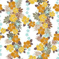 Hibiscus flower pattern N55