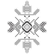 Vector Tribal elements on white