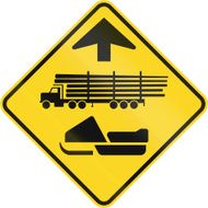 Lumber Trucks And Snowmobiles Ahead In Canada N2