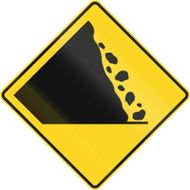 Falling Rocks From The Left In Canada N2
