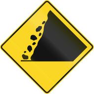 Falling Rocks From The Right In Canada N2