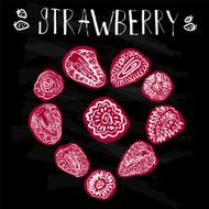 Strawberry hand drawn vector illustration