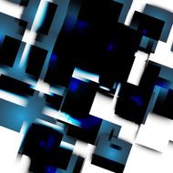 Abstract vector lines and squares N3