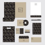 Stationary template design Corporate identity business set