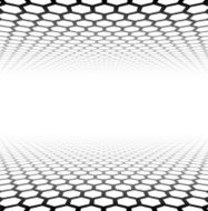 Perspective grid hexagonal surface N3