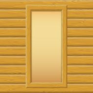Wooden Framework with Paper on a Wall