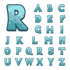 Stone game alphabet for user interfaces N25