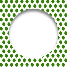 Rounded frame on trees pattern N2