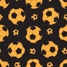 Seamless orange soccer balls N2