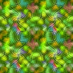 Abstract mottled tile in contrasting green hue fragmented shapes N2