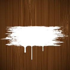 White paint on a wooden surface Vector image N2