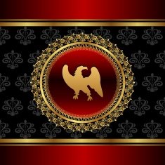 vintage background with heraldic eagle N2