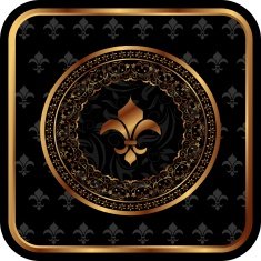 royal golden frame with N2