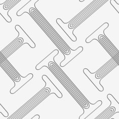 Perforated T shapes with offset N2