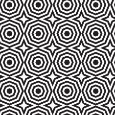Black and white alternating octagons with stars N2