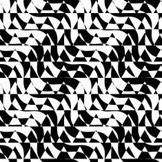 Black and white alternating diagonal ways triangle cut N2