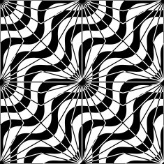 Black and white alternating diagonal waves with rays N2