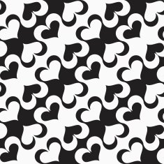 Black and white alternating diagonal spades N2