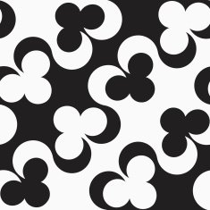 Black and white alternating diagonal clubs N2
