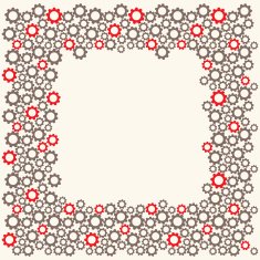 Template frame with pattern background Vector illustration N4