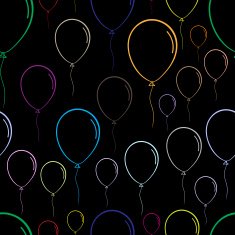 Seamless color contours of balloons N2