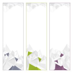 set of polygonal banners N4