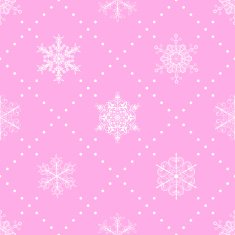 Seamless pattern of snowflakes white on pink N2
