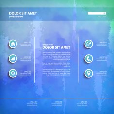 Abstract vector watercolor background N6