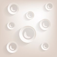 Flat bubble Icon with shadow N2