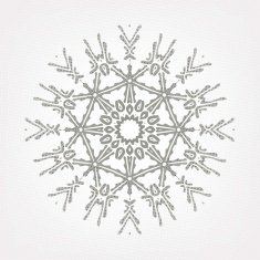 Gray snowflakes Vector illustration N2