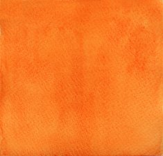 watercolor orange color paint on paper