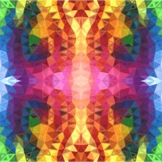 Rainbow colors abstract triangles background