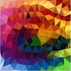 Rainbow colors abstract triangles background N2