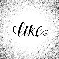 Vector calligraphy Like status