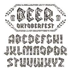 Sans serif decorative font N6