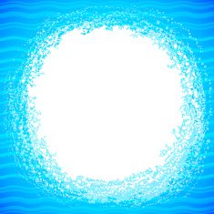 Grunge vector white splash in abstract water