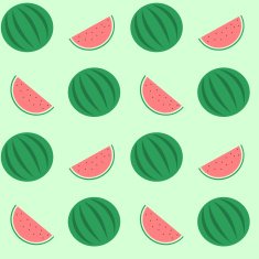 watermelon seamless pattern background illustration N2