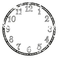 Vector vintage clock N8