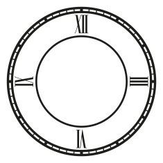 Vector vintage clock N13